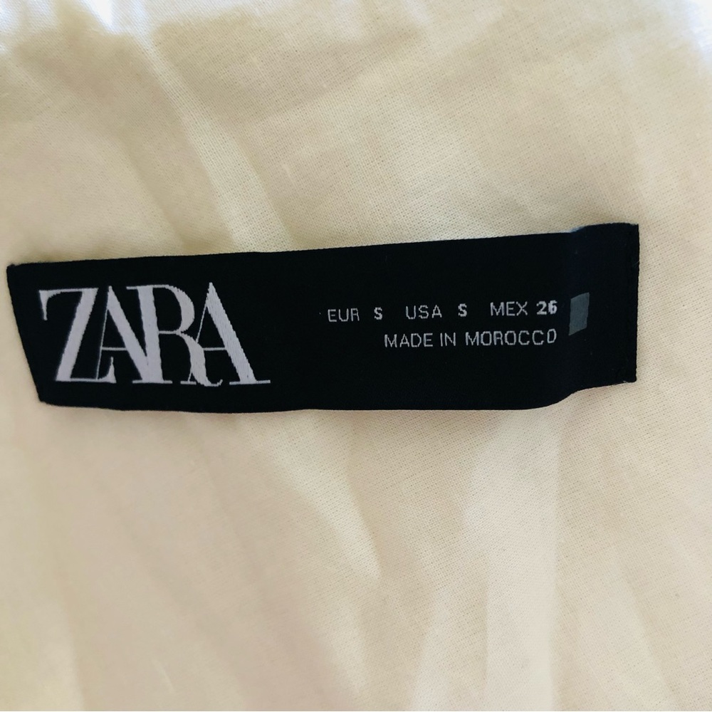 HP ✨ZARA | 100% Cotton Gold button coat/blazer 100% cotton - Picture 11 of 15